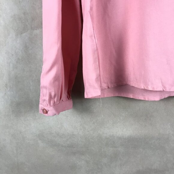 ONE HART Long Sleeve Pink Ruffled Top NWT M - Picture 3 of 12